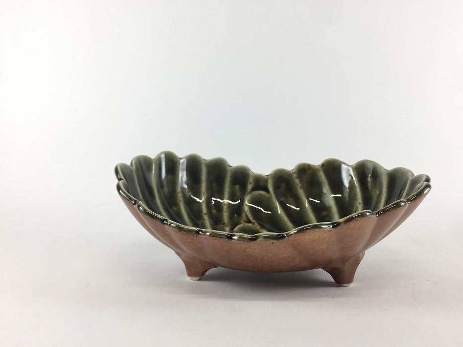 【SALE】170重菊鉢　コケ彩　17cm　有田焼【訳あり】