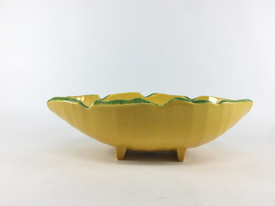 【SALE】樽向付　黄渕グリーン　20cm　有田焼【訳あり】