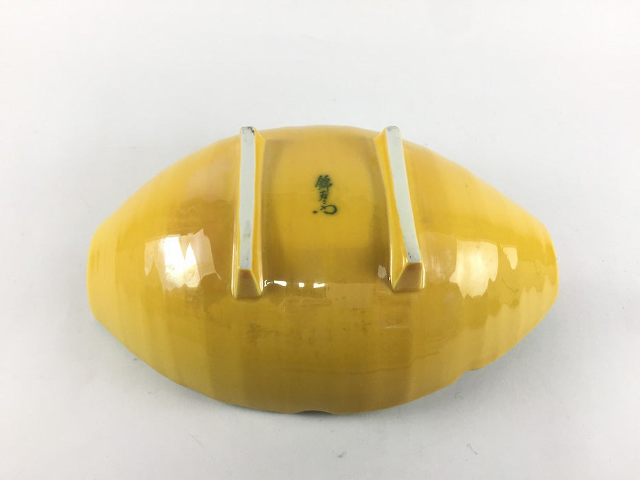 【SALE】樽向付　黄渕グリーン　20cm　有田焼【訳あり】