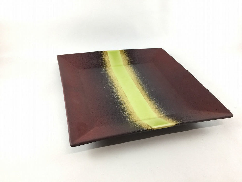 【SALE】焼〆額渕8寸皿　22cm　有田焼【訳あり】