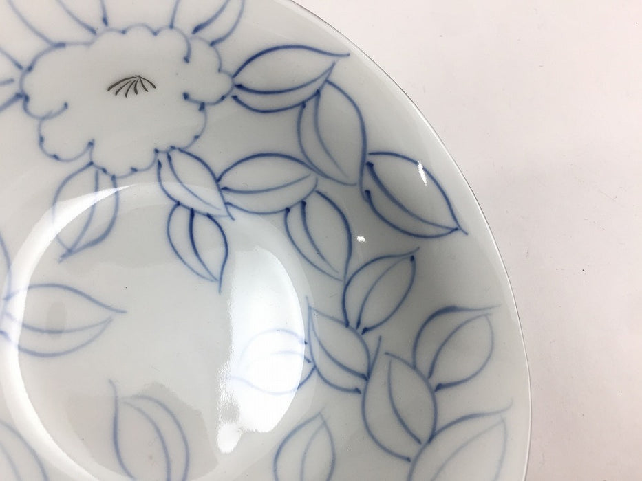 【SALE】155変形三足向　(色絵乱刷毛/染花銀線)　16cm　有田焼【訳あり】