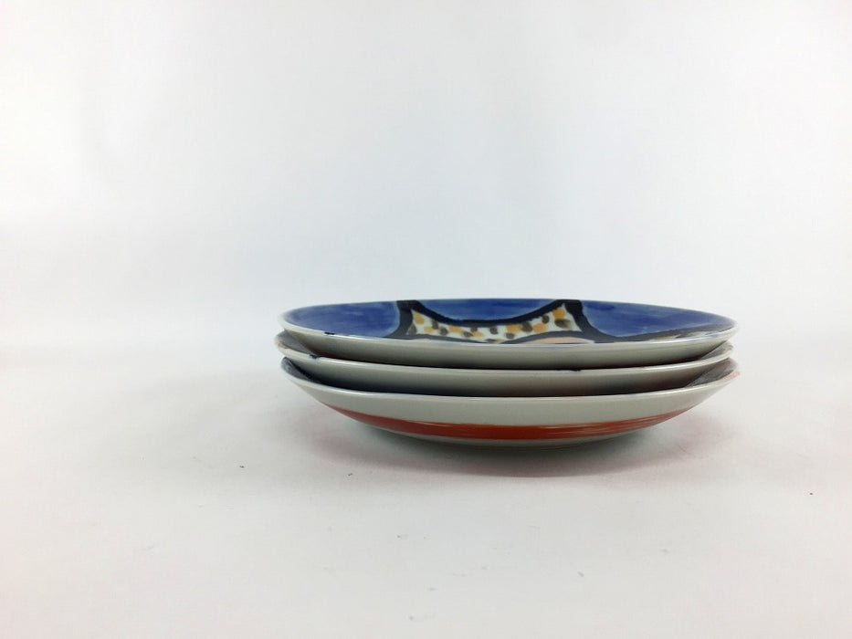 【SALE】福を招き鯛5寸皿　3枚セット　16cm　有田焼【訳あり】