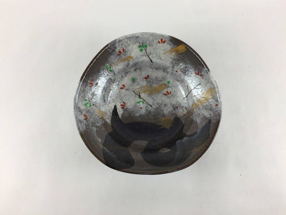 【SALE】金彩桜木図5寸三角鉢　15cm　有田焼【訳あり】
