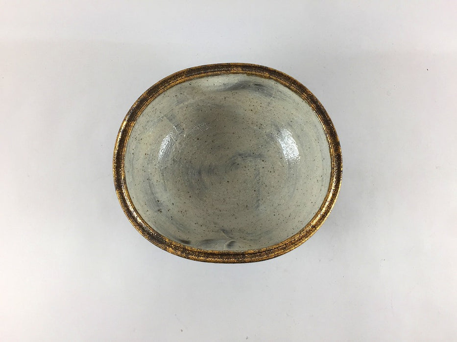 【SALE】(黒)錦内白化粧渕金タタキ小丼　13cm　有田焼【訳あり】