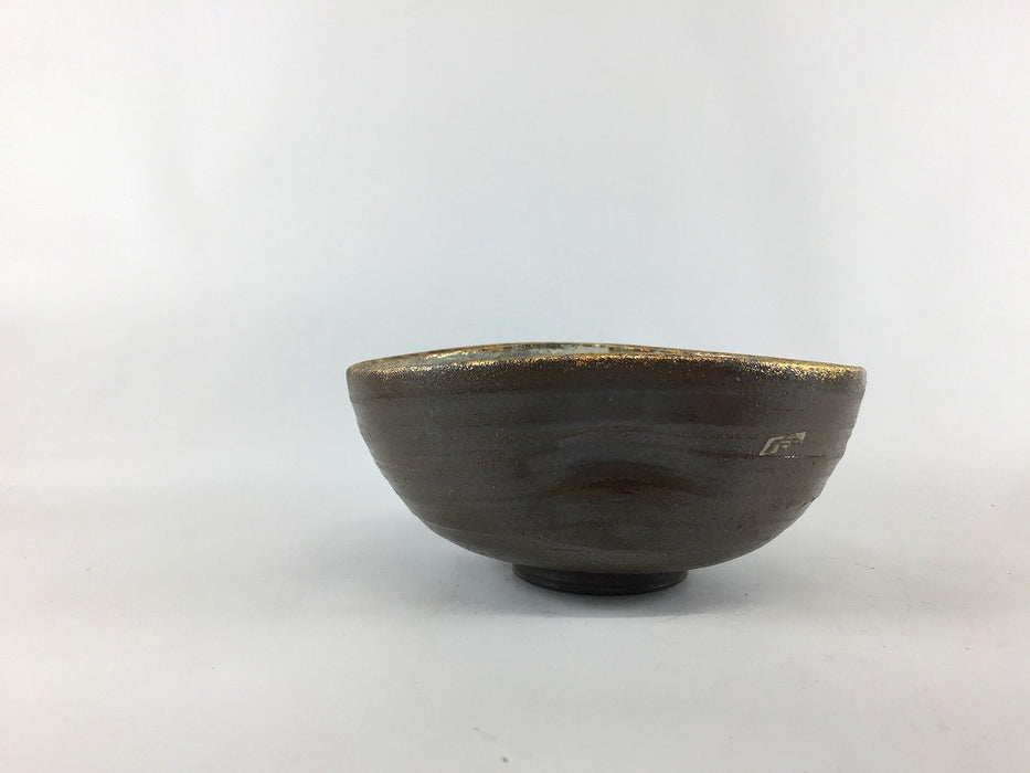 【SALE】(黒)錦内白化粧渕金タタキ小丼　13cm　有田焼【訳あり】