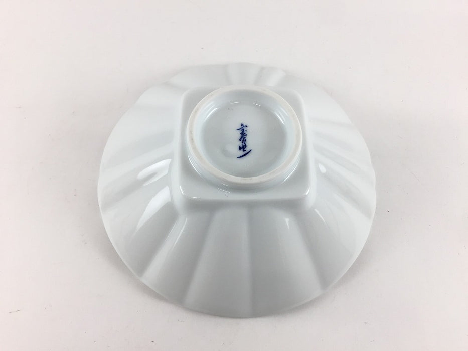 【SALE】14cm切子鉢　緑ウェーブ　14.5cm　有田焼【訳あり】