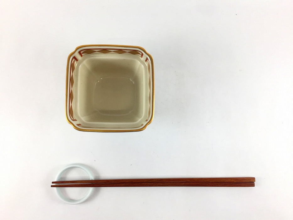 【SALE】錦HK仁清写し甲型中付　9cm　有田焼【訳あり】