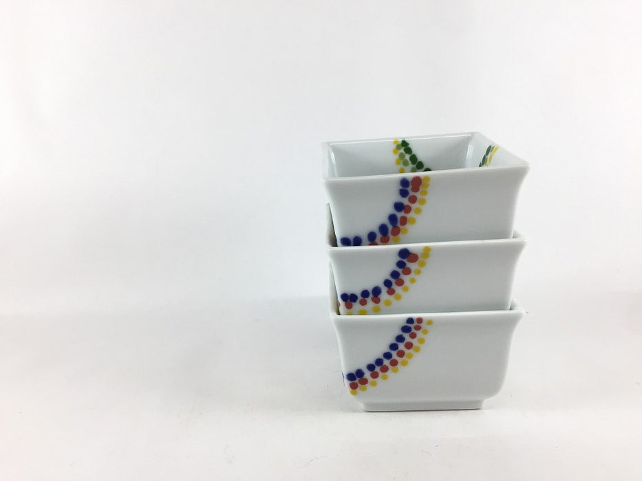 【SALE】角小鉢.花火　7cm　波佐見焼(j.R)【訳あり】