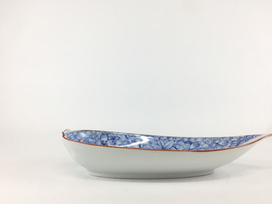 【SALE】うず春秋　笹皿　20cm　波佐見焼【訳あり】