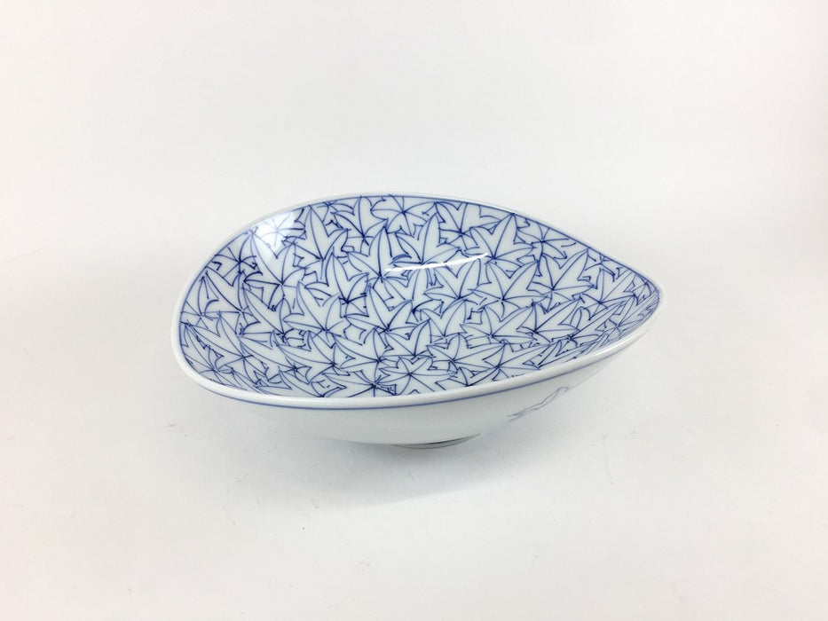 160楕円鉢　染紅葉詰　16cm　波佐見焼