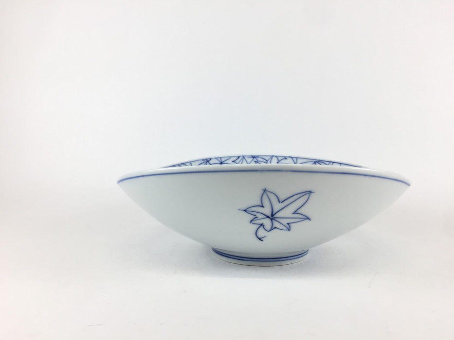160楕円鉢　染紅葉詰　16cm　波佐見焼