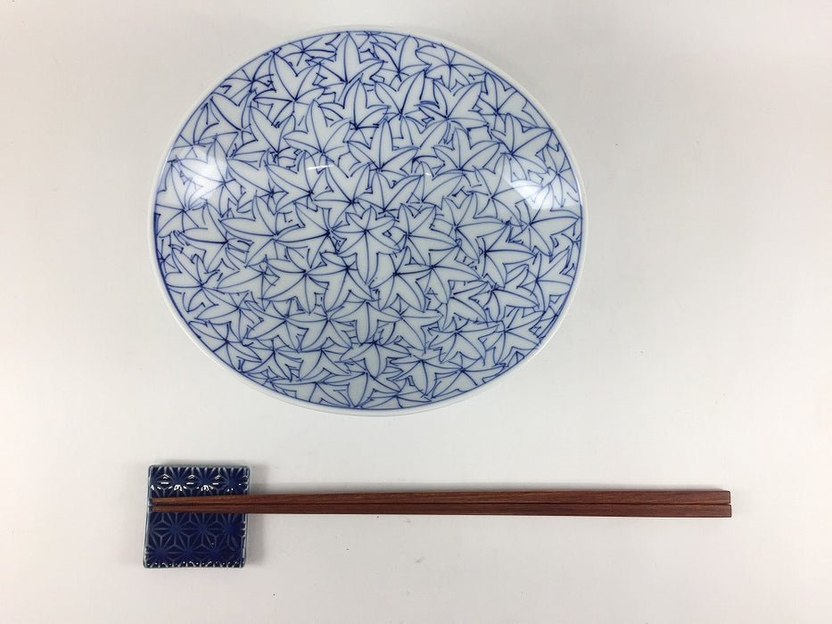 160楕円鉢　染紅葉詰　16cm　波佐見焼