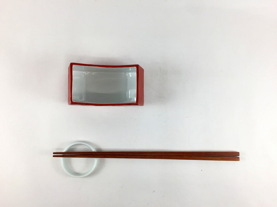 【SALE】ブロック小付(朱巻)　9.5cm　有田焼【訳あり】