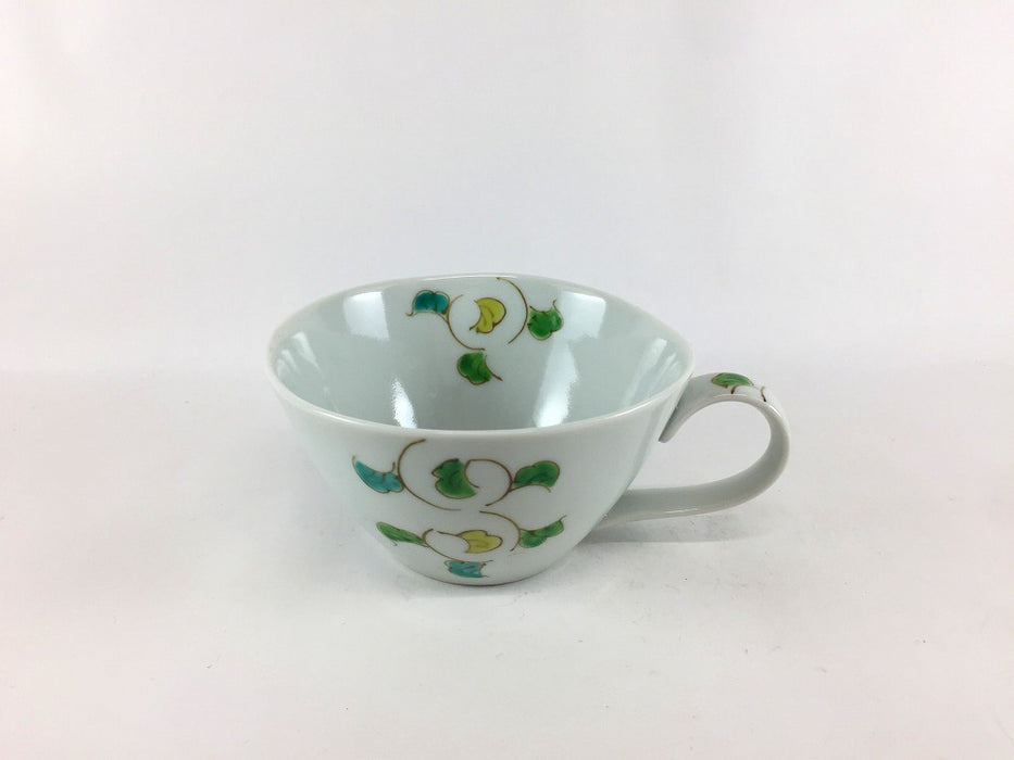 【SALE】色絵唐草手付スープカップ　11cm　有田焼【訳あり】