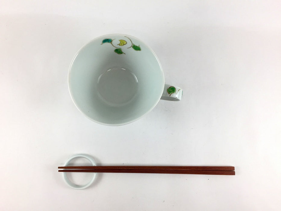 【SALE】色絵唐草手付スープカップ　11cm　有田焼【訳あり】