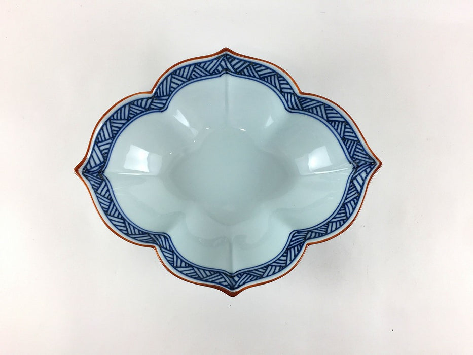 【SALE】花木甲向鉢　網代紋(A/Ｂ/C/D)　波佐見焼【訳あり】