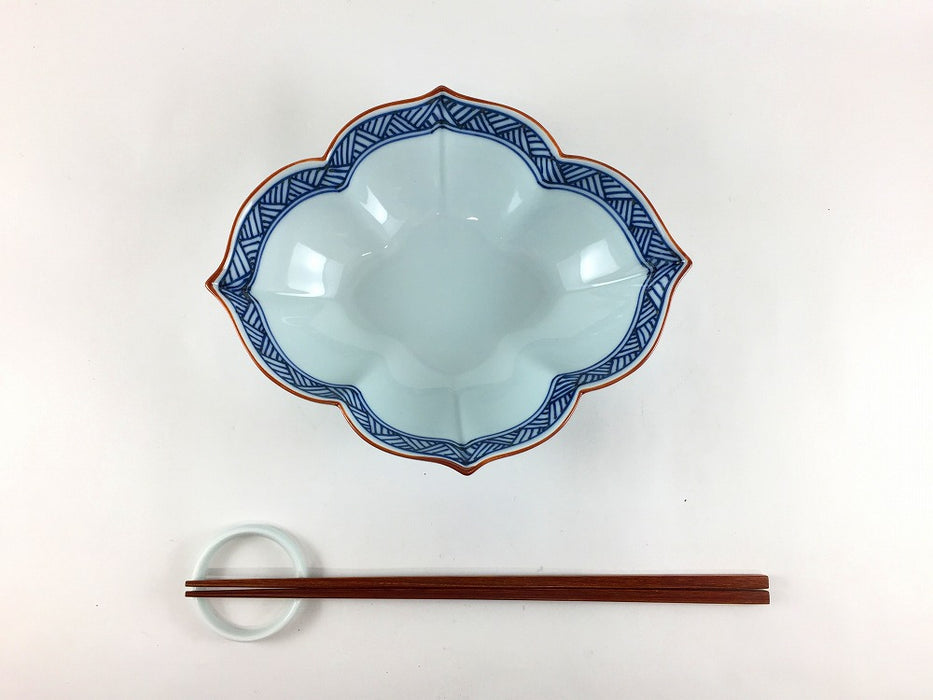 【SALE】花木甲向鉢　網代紋(A/Ｂ/C/D)　波佐見焼【訳あり】