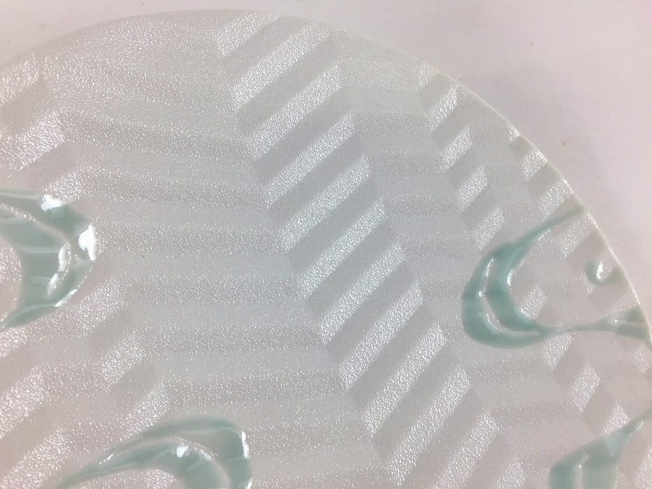 【SALE】220ゼブラ平鉢　青白流水　22cm　有田焼【訳あり】