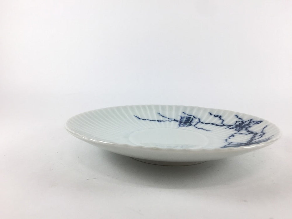 【SALE】15cmしのぎ皿　染風葉　有田焼【訳あり】