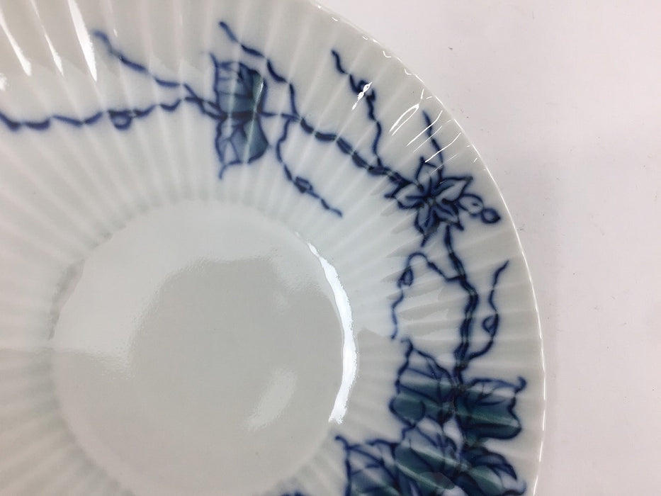 【SALE】15cmしのぎ皿　染風葉　有田焼【訳あり】