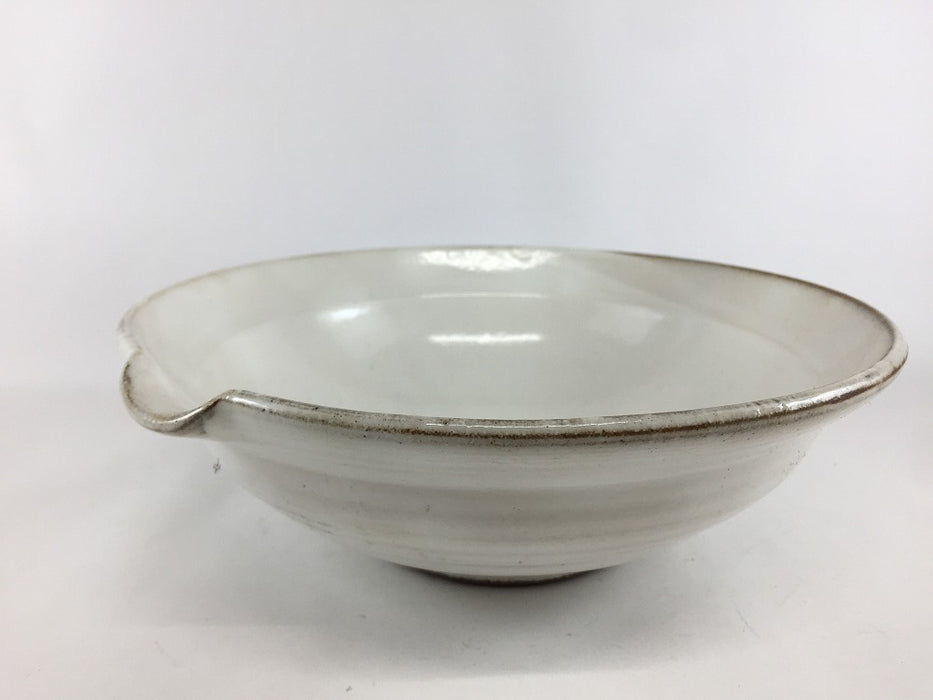 【SALE】白化粧かぶと鉢　22cm　波佐見焼(j.R)【訳あり】