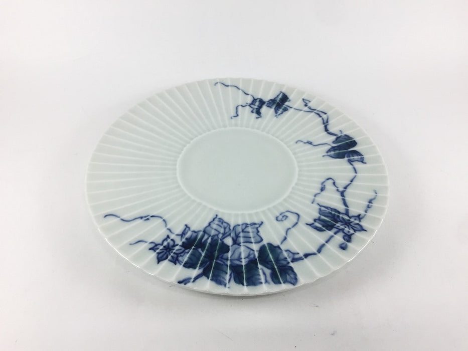 【SALE】20cmしのぎ皿　染風葉　有田焼【訳あり】