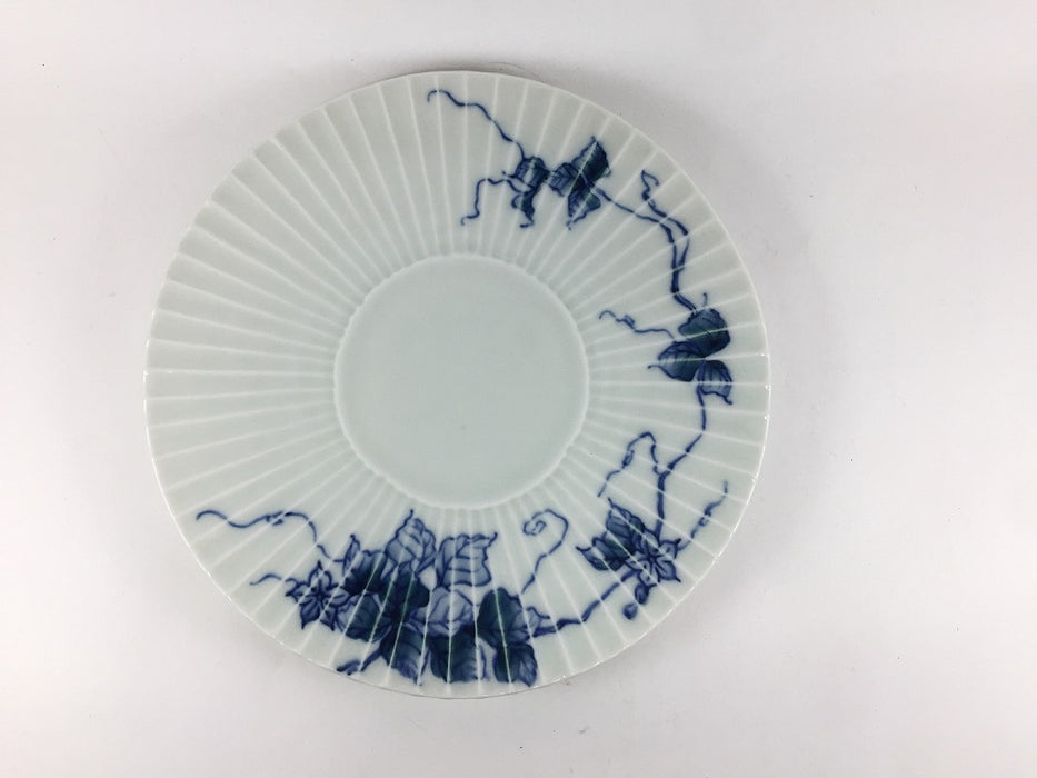 【SALE】20cmしのぎ皿　染風葉　有田焼【訳あり】