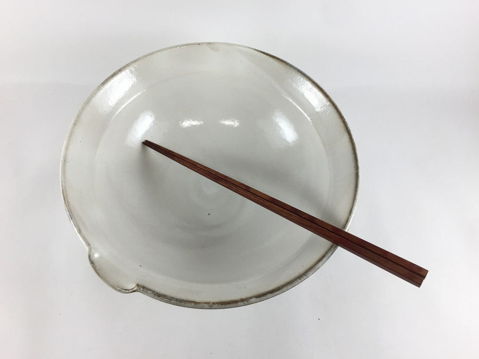 【SALE】白化粧かぶと鉢　22cm　波佐見焼(j.R)【訳あり】