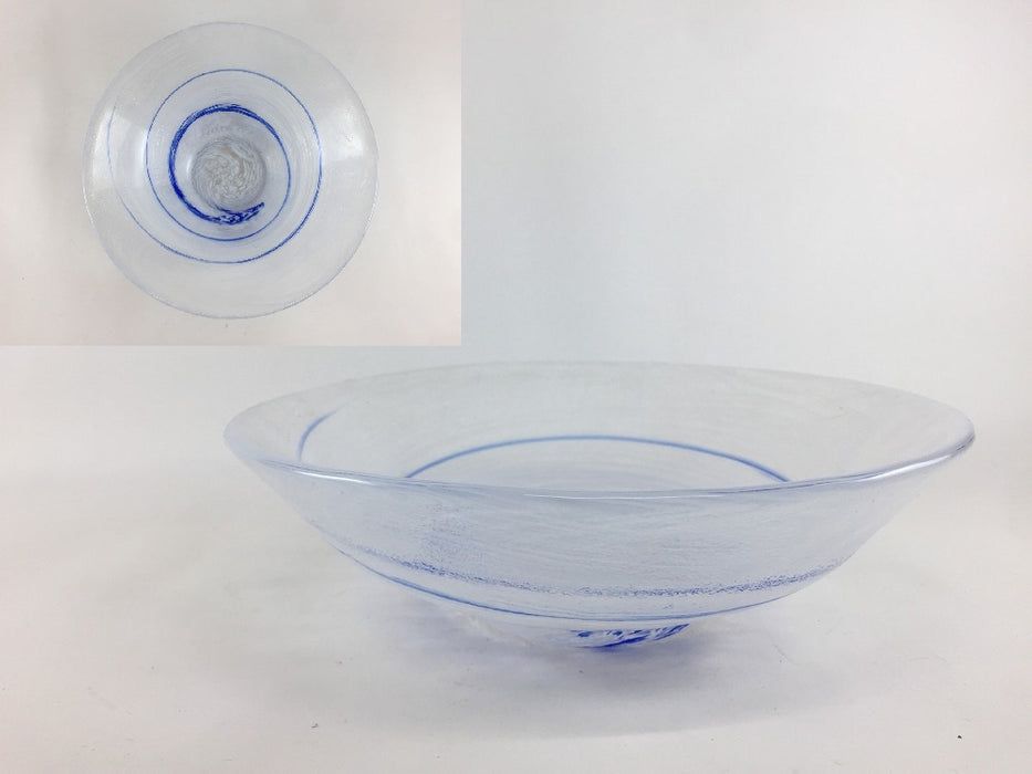 【SALE】流水17cm反鉢 　硝子(j.R)【訳あり】