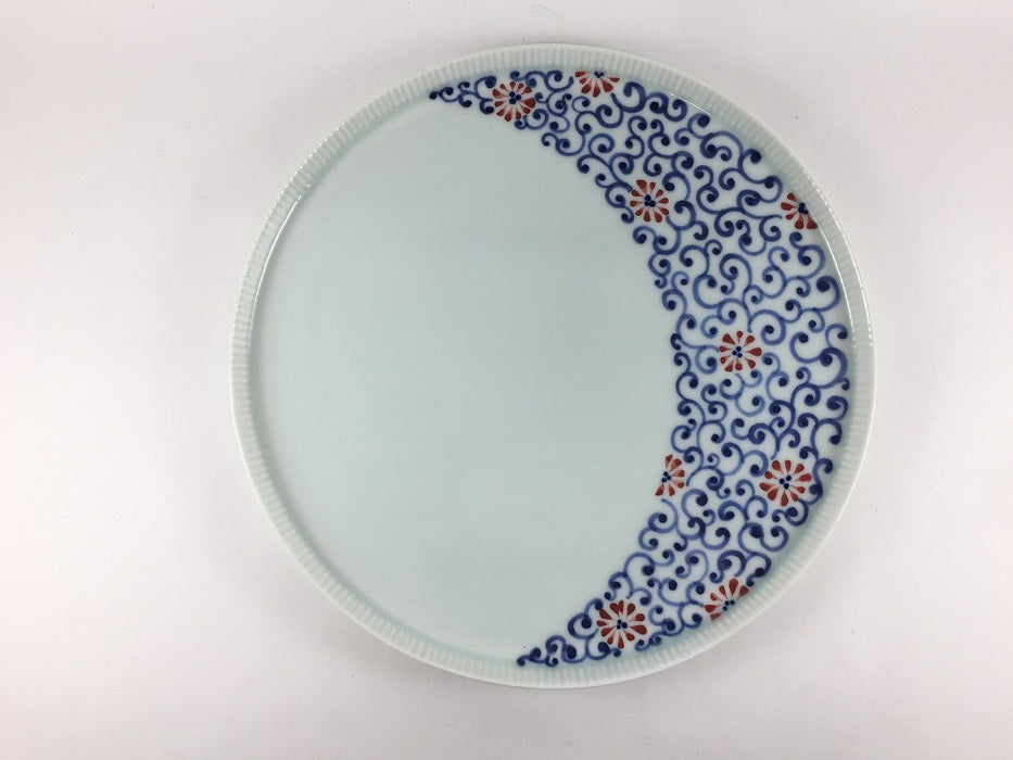 【SALE】245e-plate　菊唐草　24.5cm　有田焼【訳あり】