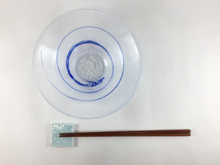 【SALE】流水17cm反鉢 　硝子(j.R)【訳あり】