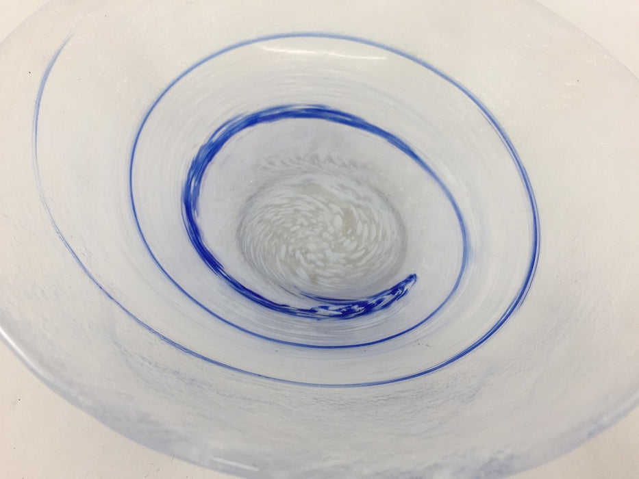 【SALE】流水17cm反鉢 　硝子(j.R)【訳あり】