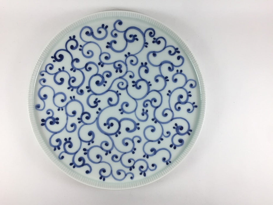 【SALE】245e-plate　蛸唐草　24.5cm　有田焼【訳あり】