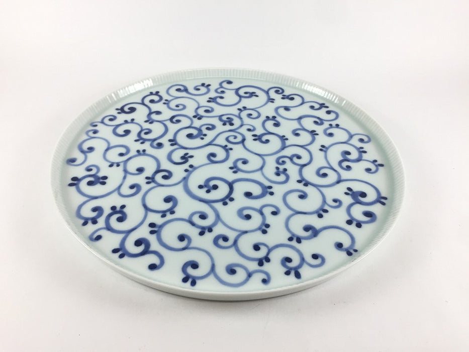 【SALE】245e-plate　蛸唐草　24.5cm　有田焼【訳あり】