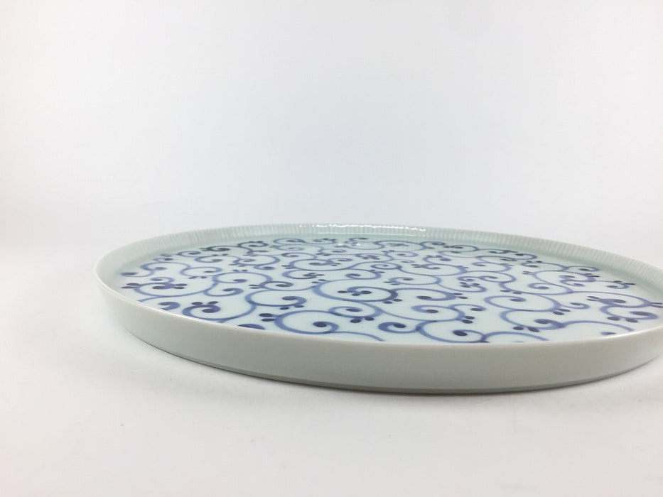 【SALE】245e-plate　蛸唐草　24.5cm　有田焼【訳あり】
