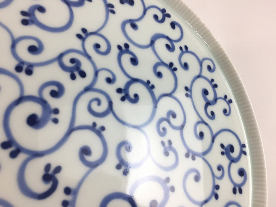 【SALE】245e-plate　蛸唐草　24.5cm　有田焼【訳あり】