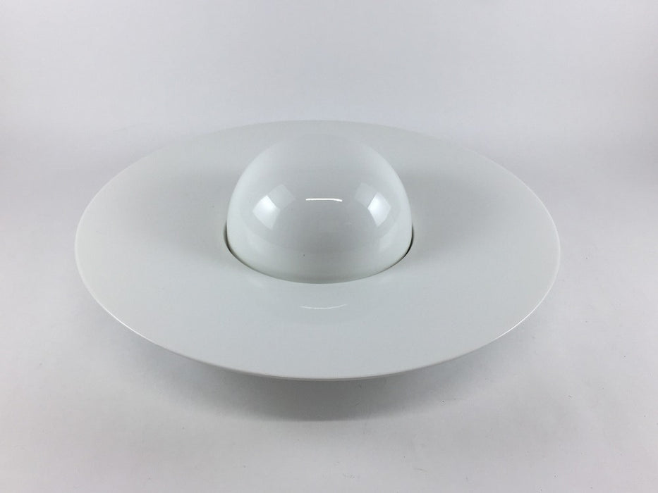 【SALE】ハットスープ皿蓋付き　白　26cm　有田焼【訳あり】