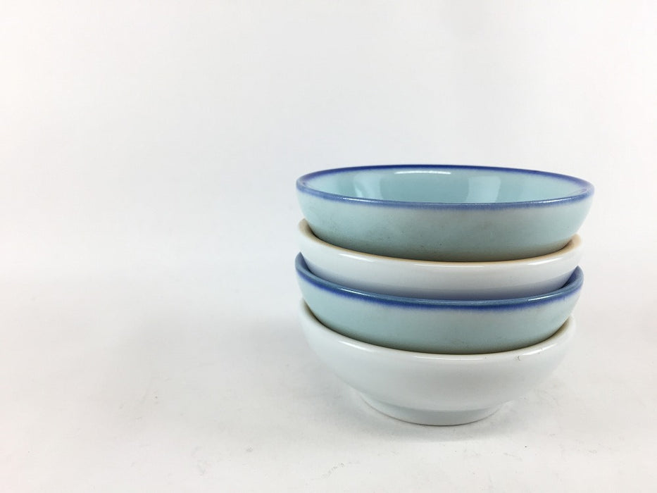 【SALE】【1個価格】7.5cm丸チョコ(50cc)　青地/オレンジ吹　有田焼(j.R)【訳あり】