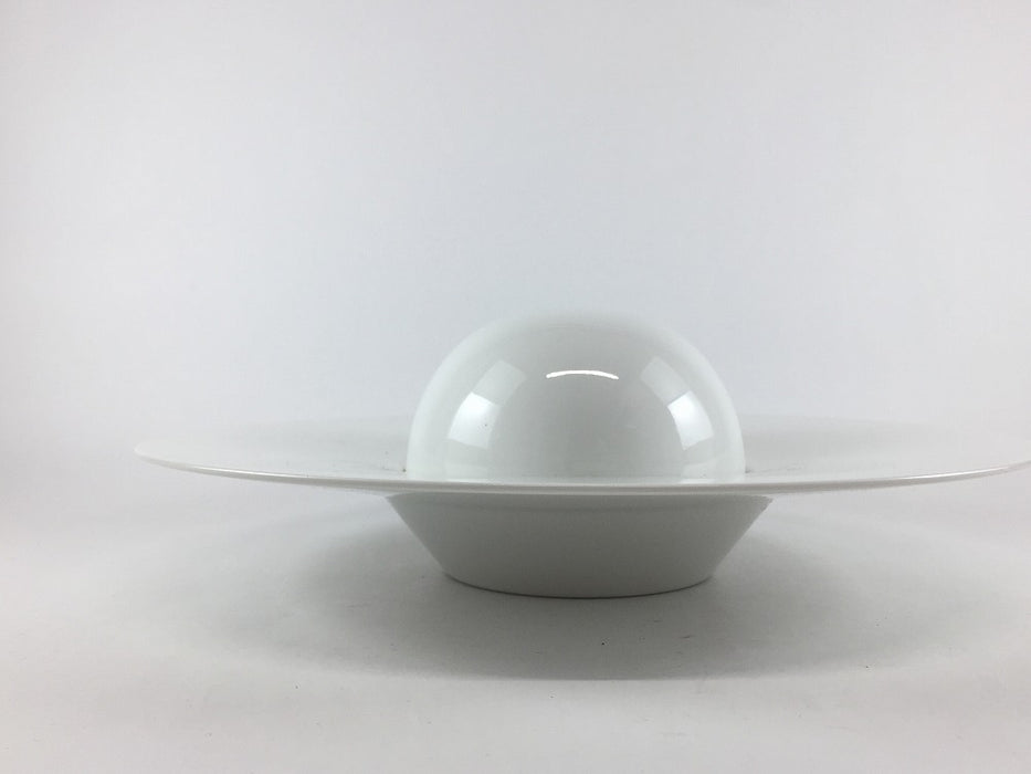 【SALE】ハットスープ皿蓋付き　白　26cm　有田焼【訳あり】