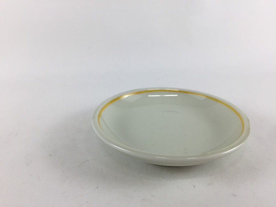 【SALE】9cm小皿.黄筋 　有田焼(j.R)【訳あり】