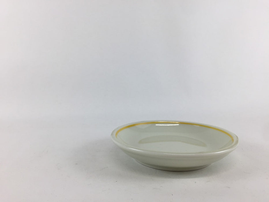 【SALE】9cm小皿.黄筋 　有田焼(j.R)【訳あり】