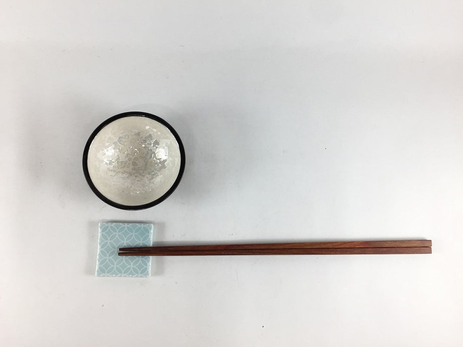 【SALE】ラスター黒　三ツ足チョコ　7cm 　有田焼(j.R)【訳あり】