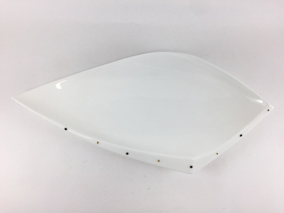 【SALE】黒金一珍剣先皿　31cm　有田焼【訳あり】