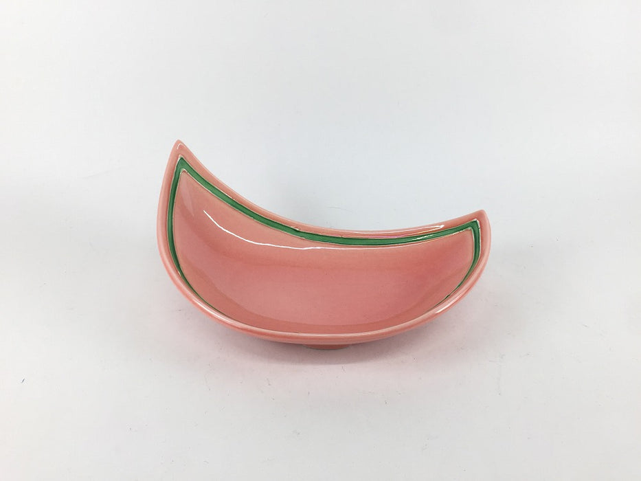【SALE】ピンクG三日月皿　12cm　有田焼【訳あり】