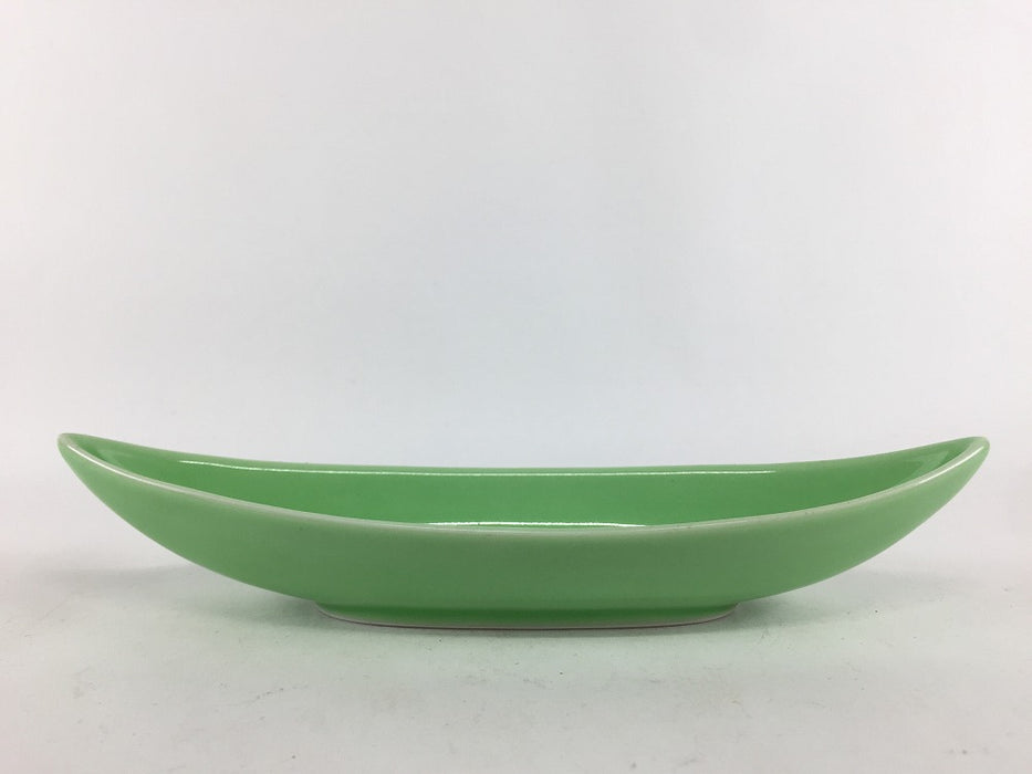 【SALE】18cm笹舟小鉢.緑 　有田焼(j.R)【訳あり】