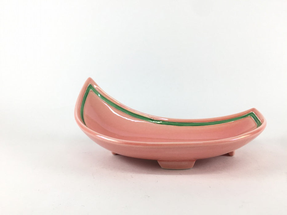 【SALE】ピンクG三日月皿　12cm　有田焼【訳あり】