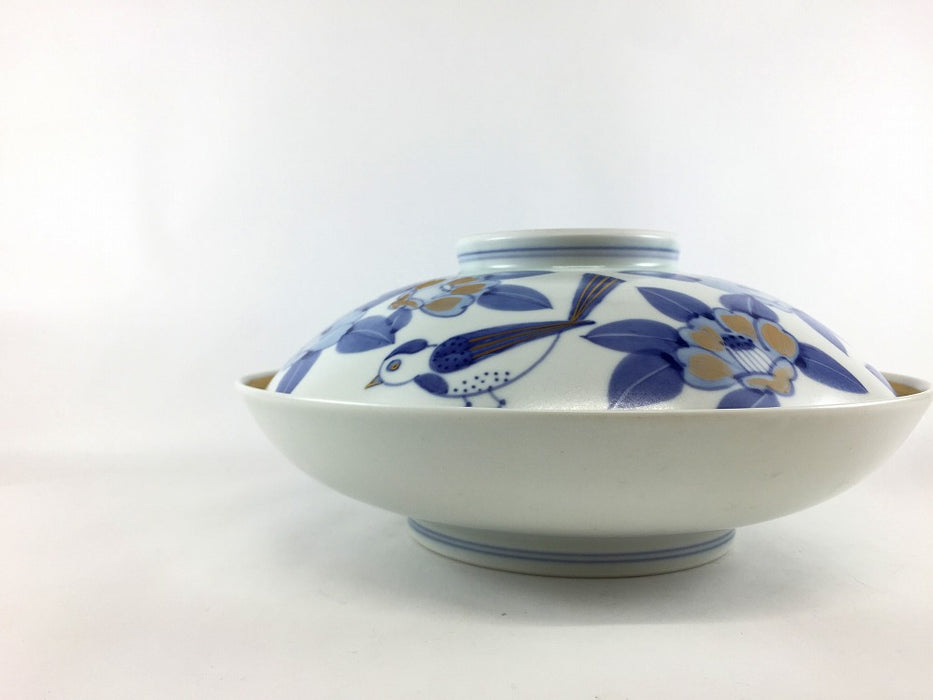 【SALE】錦マット花鳥骨ムシ　22cm　有田焼【訳あり】