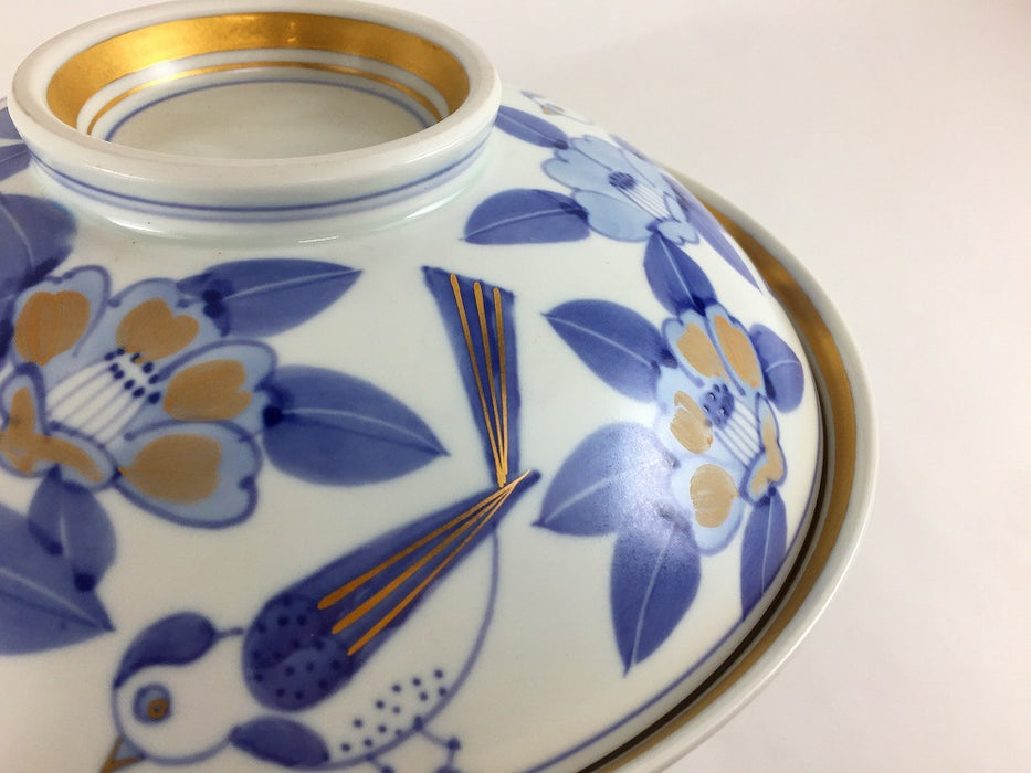 【SALE】錦マット花鳥骨ムシ　22cm　有田焼【訳あり】