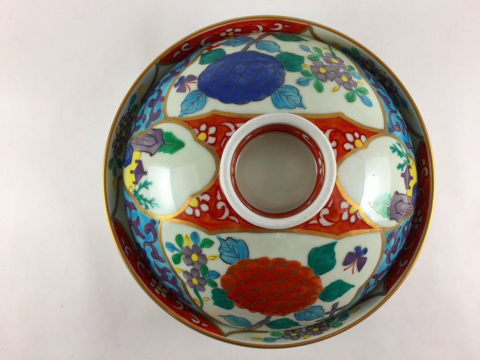 【SALE】染錦あじさい7寸骨むし　21cm　有田焼【訳あり】