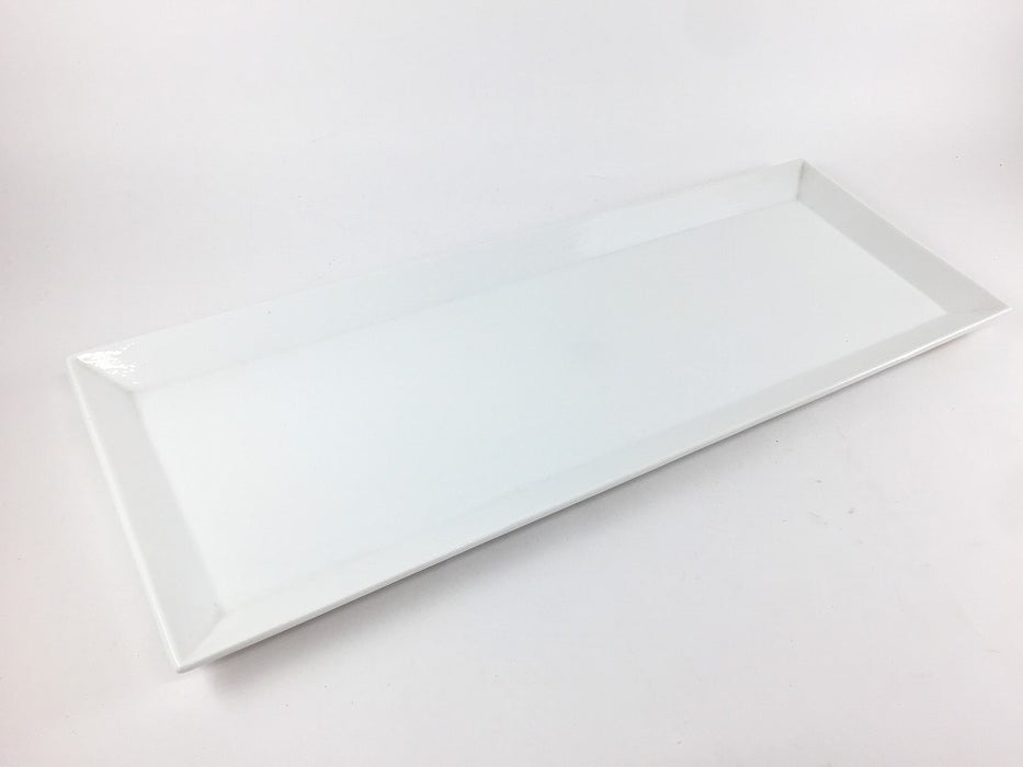 【SALE】白長角38㎝皿　有田焼【訳あり】